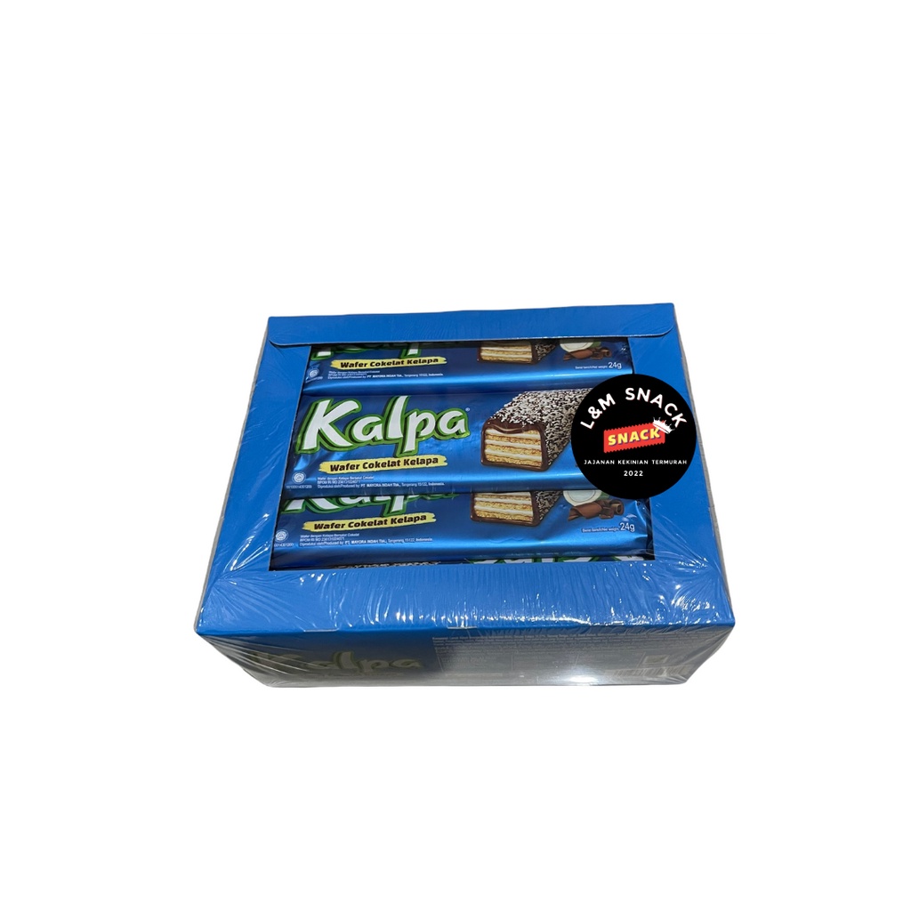 Kalpa Wafer Coklat Kelapa Isi 12 pcs @24gr