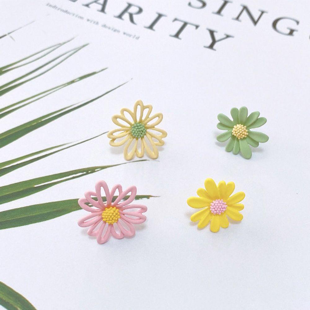 Lily Flower Ear Stud Gaya Korea Baru Elegan Manis Pesona Perhiasan