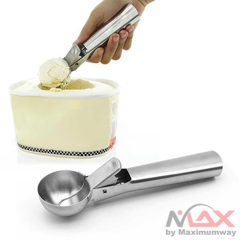 Sendok Ukur KNIFEZER Sendok Takar Es Krim Gula Kopi Ice Cream Scoop Spoon - 164z Warna Silver