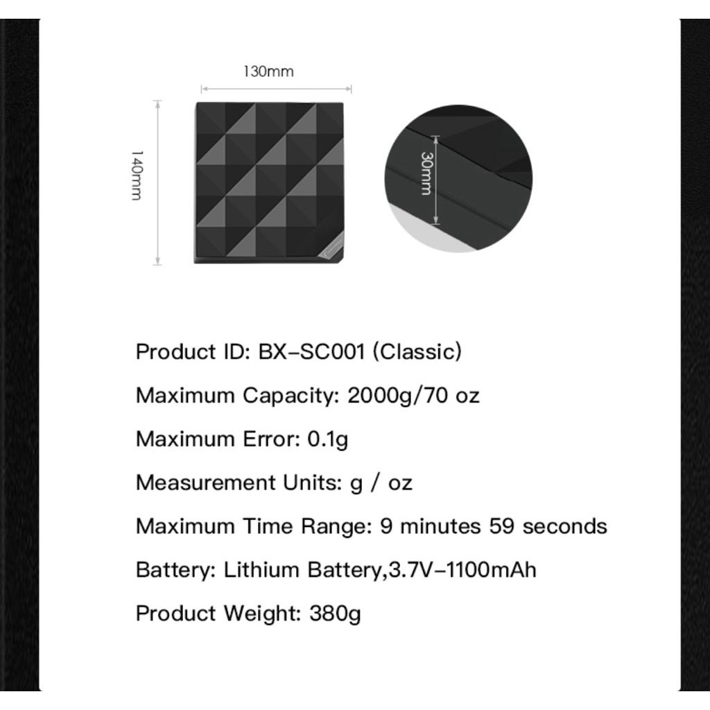 brewista x series scale classic black and white color USB type C rechargeable / timbangan kopi V60 premium digital coffee scale brewista