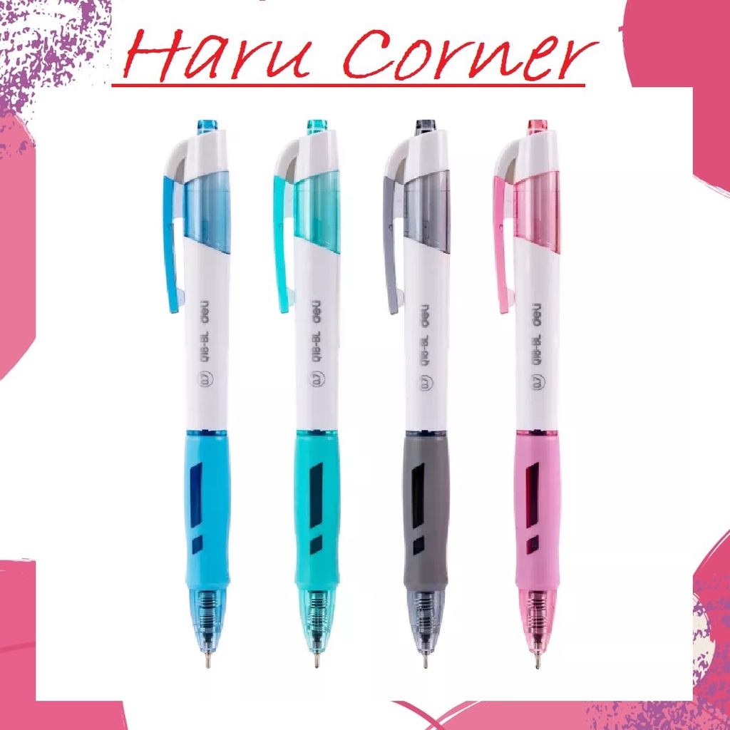 

Ballpoint Deli Retractable Warna Biru 0.77mm