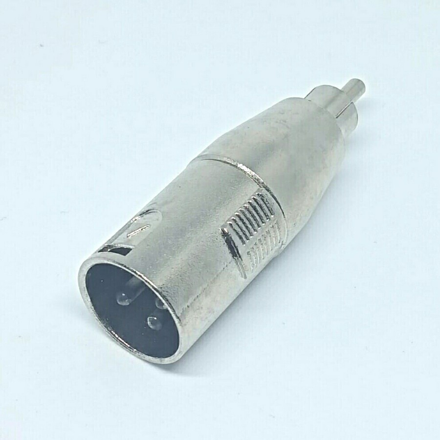 jack sambungan rca male to canon male/over jack rca male to canon male