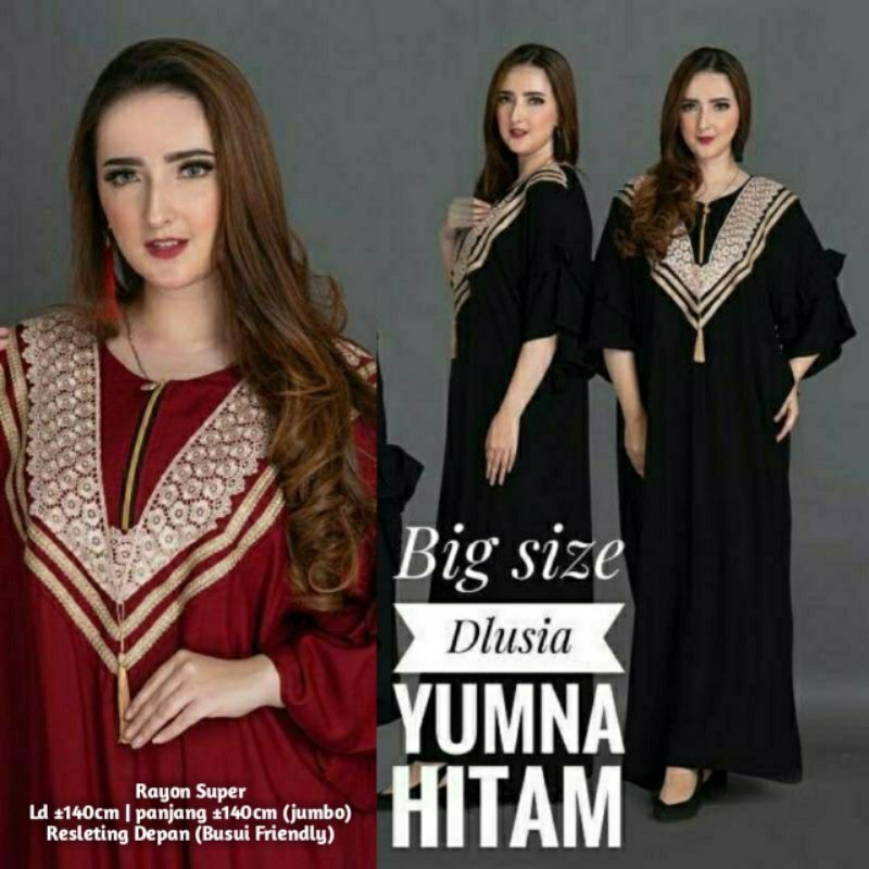 DASTER ARABIAN BIG SIZE YUMNA / GAMIS RENDA YUMNA JUMBO