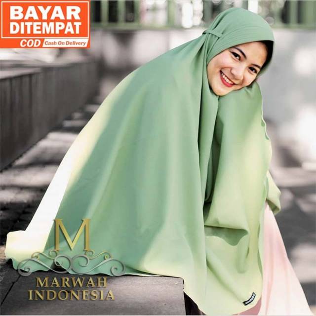 jilbab Wolfis khimar wolfi kerudung wolfis Jumbo Sabiayan Non Pet syari model maryam