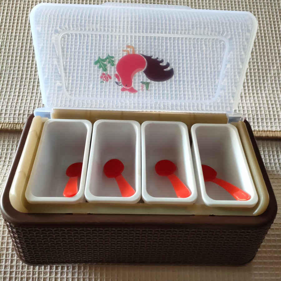 Tempat Bumbu Dapur Ayam Jago/Toples Bumbu Set/SET TEMPAT BUMBU DAPUR