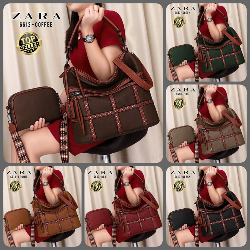 ZARA* HOBO Bag (2in1) Code : 6613 (Tas Import Wanita)