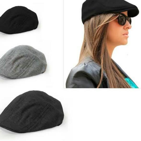 [DISCOUNT VJ958] Topi Copet Flatcap Platino Spandek Import topi pelukis topi pria topi sutradara top