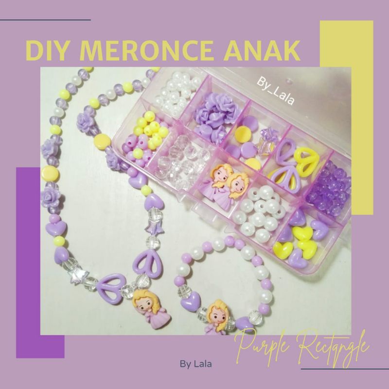 DIY Meronce klaung gelang anak / mote manik mainan edukasi kerajinan anak