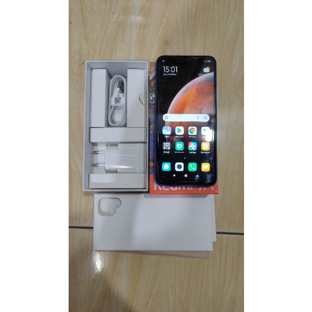 hp xiaomi Redmi 9a 2/32 sky blue bekas seperti baru