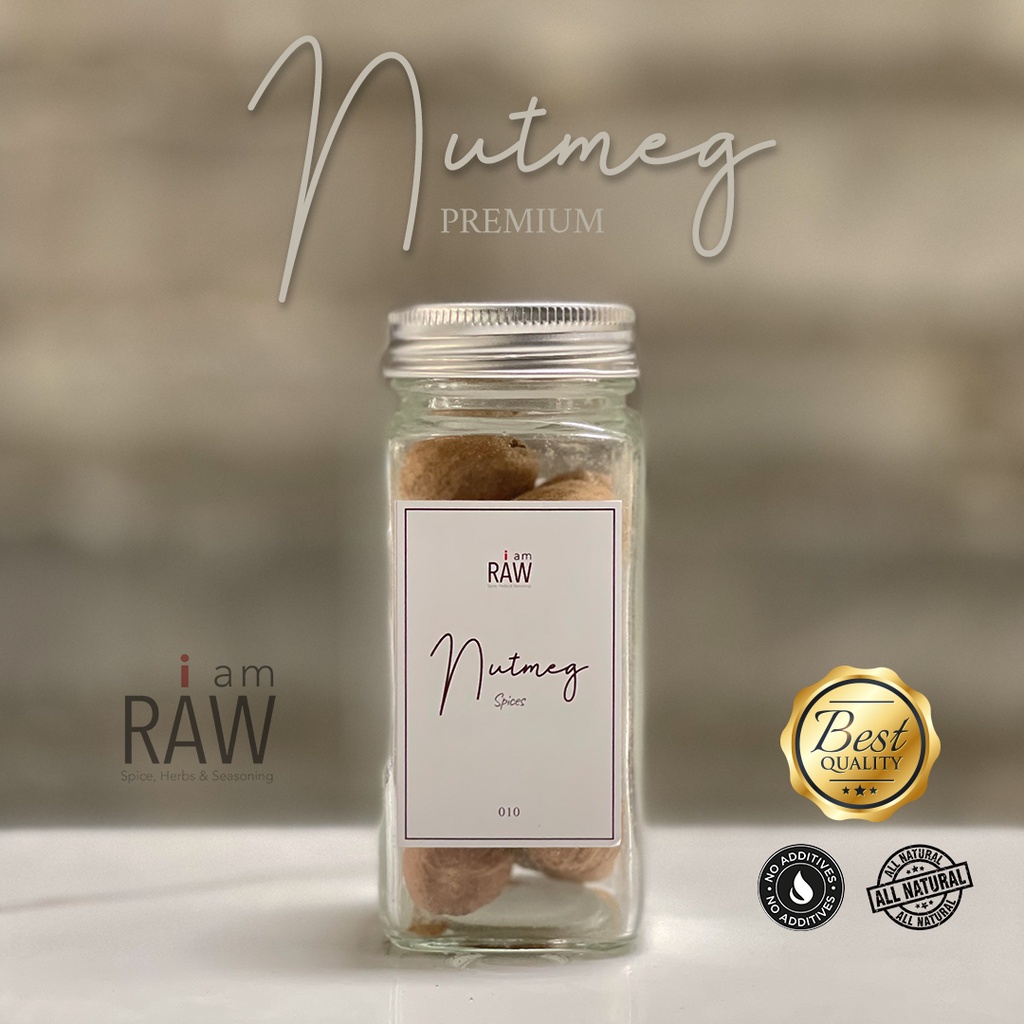 

I AM RAW BIJI PALA PREMIUM 60gr | BIJI PALA BULAT MURNI 60gr