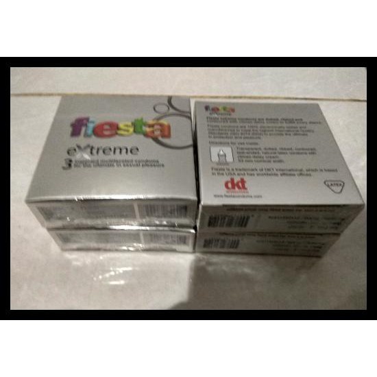 FIESTA EXTREME - KONDOM KOMPLIT (TAHAN LAMA BERGERIGI BERULIR JD 1)