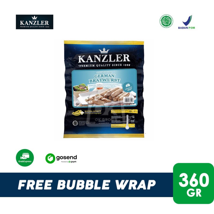 

Sosis Kanzler Bratwurst (360 gr) KHUSUS INSTANT
