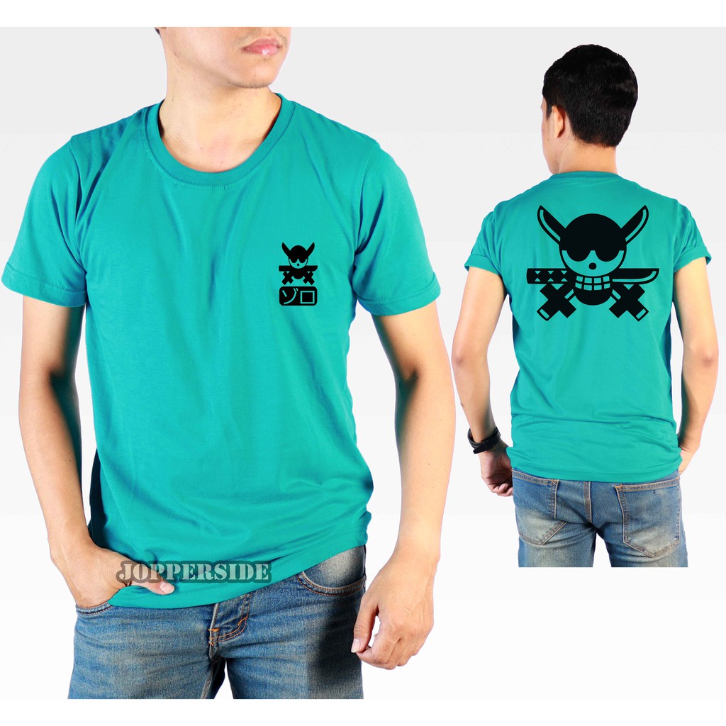 JOPPERSIDE KAOS DISTRO PRIA WANITA ANIME KOMIK MANGA JEPANG LUFFY ZORO ONE PIECE PREMIUM TS72 BB