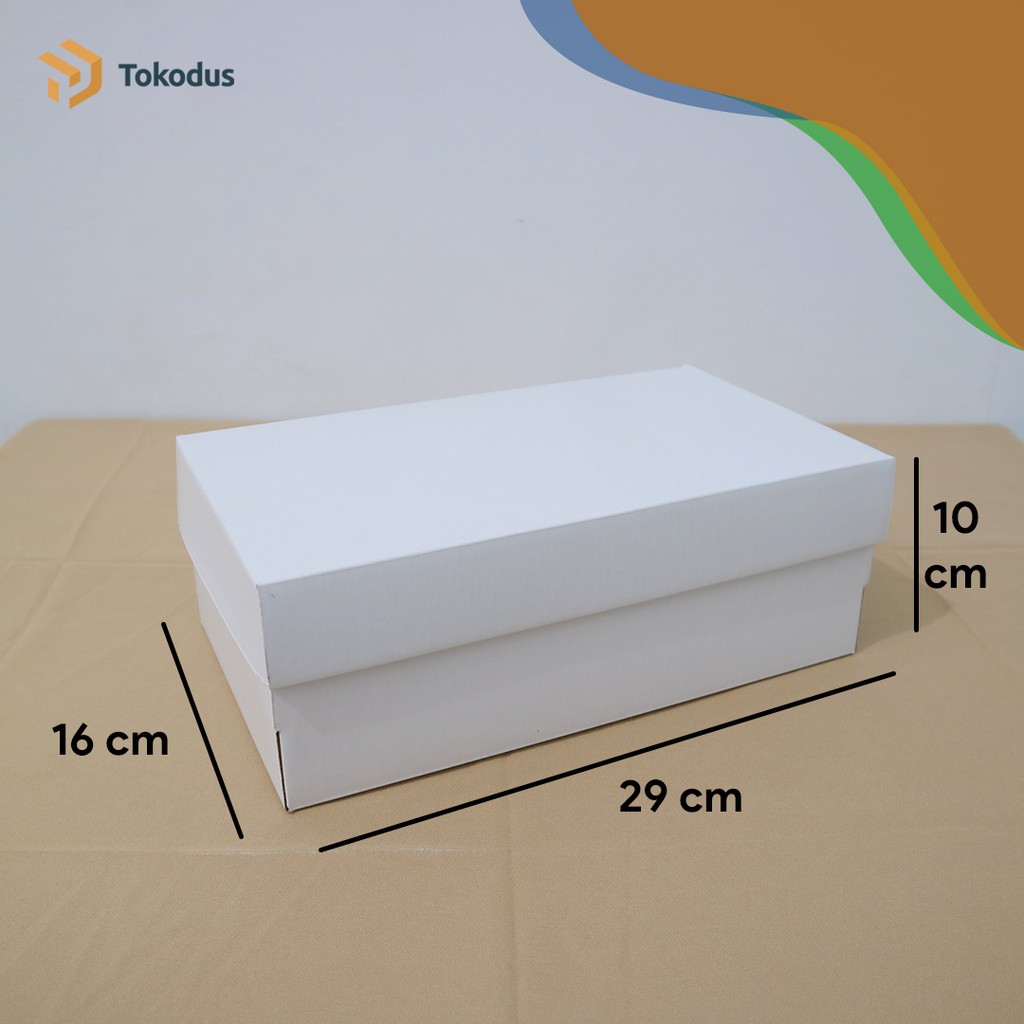 

Kardus Box Sepatu 29x16x10.5 Dus Packaging Sepatu Duplex (Bisa Custom) - Tokodus Bandung