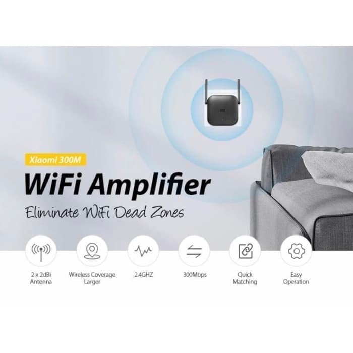 XIAOMI Mi WiFi Amplifier Repeater 2 Extender USB Wireless 300Mbps