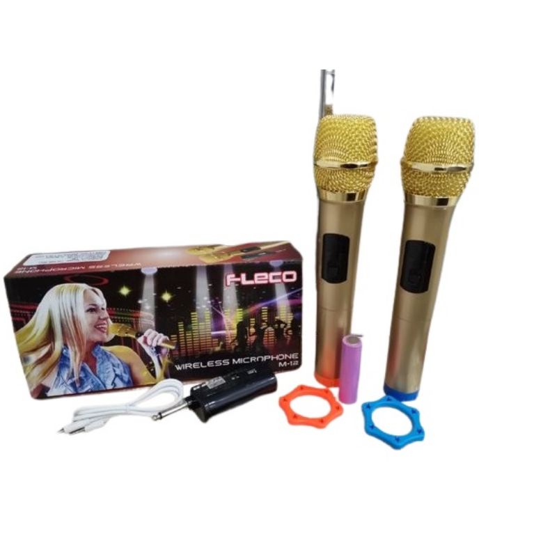 Mic Wireless Profesional Fleco M-12 Double (isi 2)