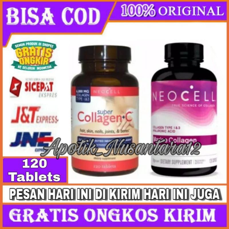 Neocell Super Collagen + C Collagen Type 1&3 6,000 mg 120 Tablet  Collagen ORIGINAL