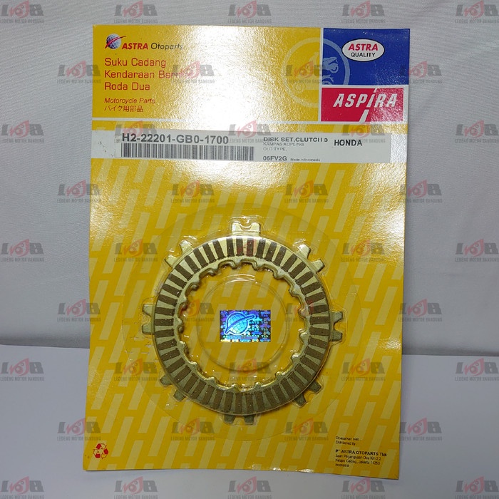 Aspira Kampas Plat Kopling Honda C70 C700 C90 Disk Set Clutch 3 Lembar