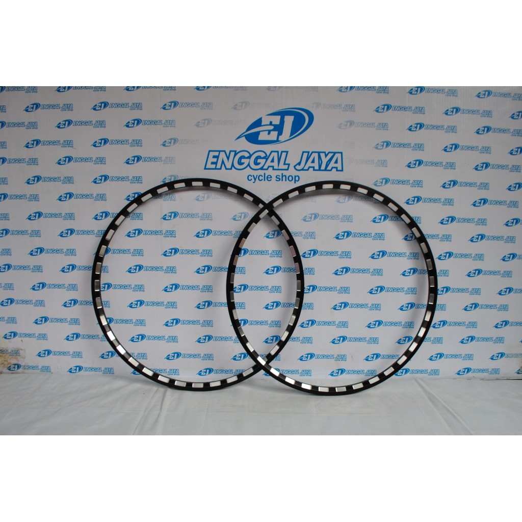 Sepasang Velg 26 Exotic ET D518 Original 36H CNC Alloy Alumunium Double Wall - Velg Rims 26