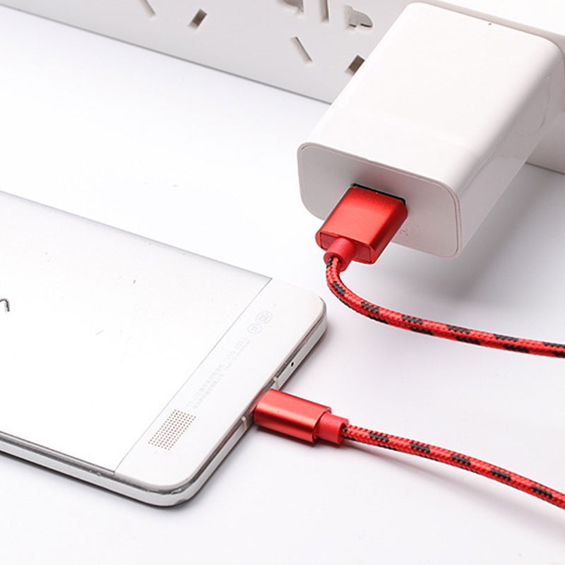 Micro Usb Cable Nylon Braided Data Sync Cord Charger Cables Samsung Huawei