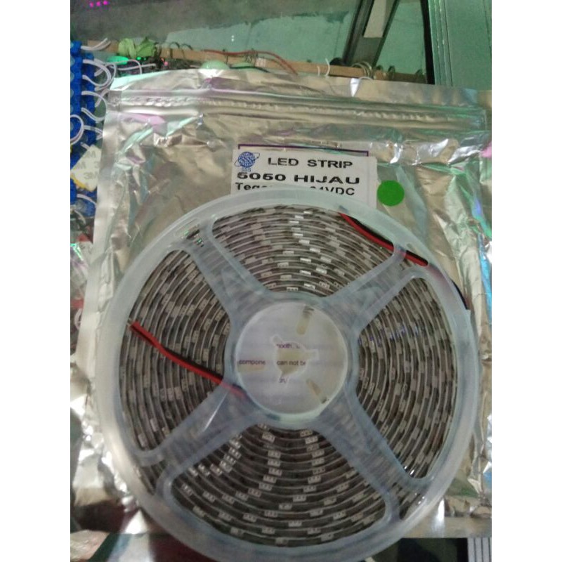 LAMPU LED STRIP 5050 MATA BESAR 60LED/M