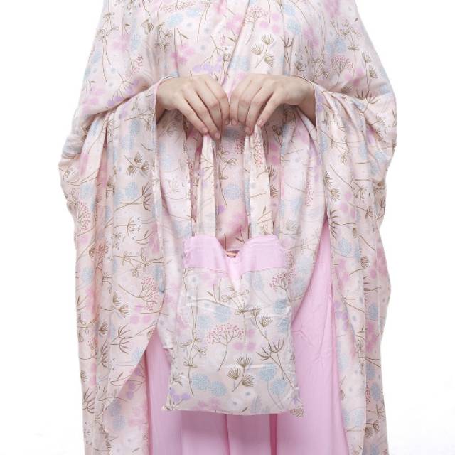 Mukena Tazbiya Flower Road Pink