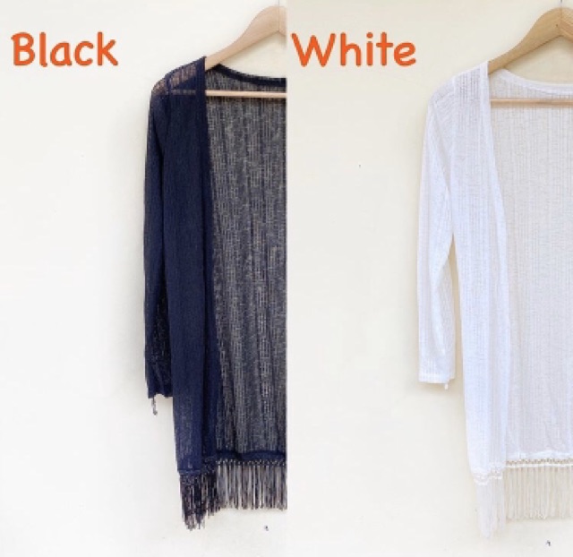 Cardigan brokat murah / cardigan fringe murah / kardigan murah / cardigan rumbai / outer import 2330