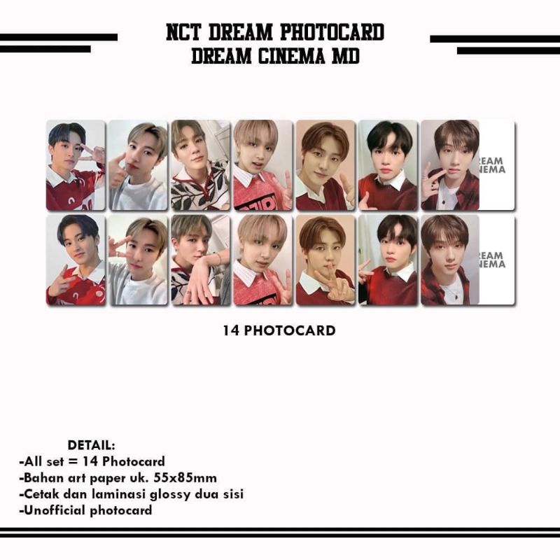 NCT DREAM PHOTOCARD DREAM CINEMA MD