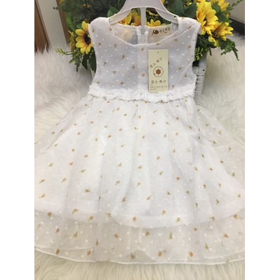 Dress Anak White Bulu Mutiara