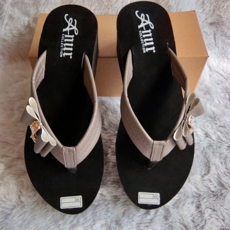 ANUR-sandal wanita terbaru/wedges/sandal tinggi 6 cm