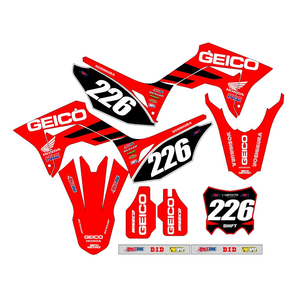 Sticker DECAL CRF 150 L Bisa Custom Stiker Honda CRF 150 L  (40)