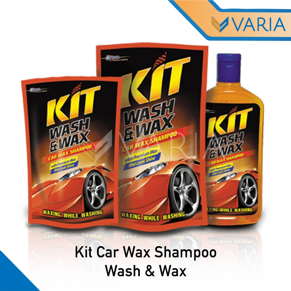 Kit Car Shampoo Cuci Motor Mobil Wash &amp; Wax Refill Pouch 400 ml