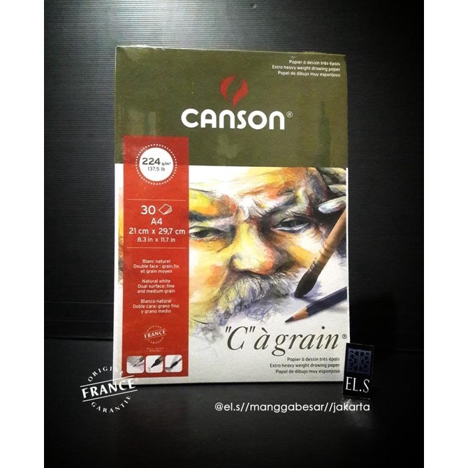 

Canson C A Grain A4 224 GSM
