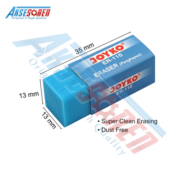 

mdn Penghapus Pensil Kecil Joyko [ER-110/40 pcs] / Stip 2B Eraser Pencil [1 Box]