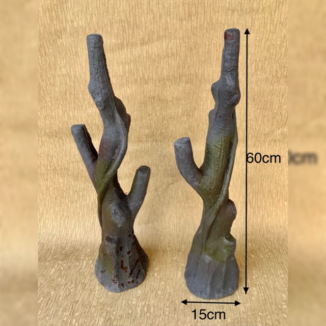 (BPP12) Batang Pohon Plastik Artificial Tinggi 60 cm – Batang Pohon Dekorasi – Batang Hias Tanaman –