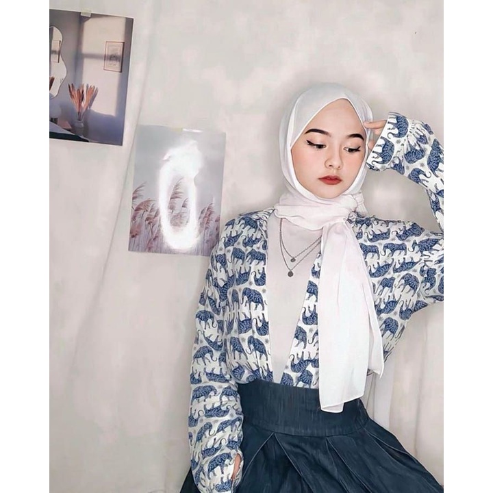 Kalung Wanita Hijab Multilayer Bertingkat Warna Gold Silver Gaya Korea Retro Aksesoris Kalung Rantai Moon Mutiara Gembok Potret Gaya vintage/Kalung wanita Ootd