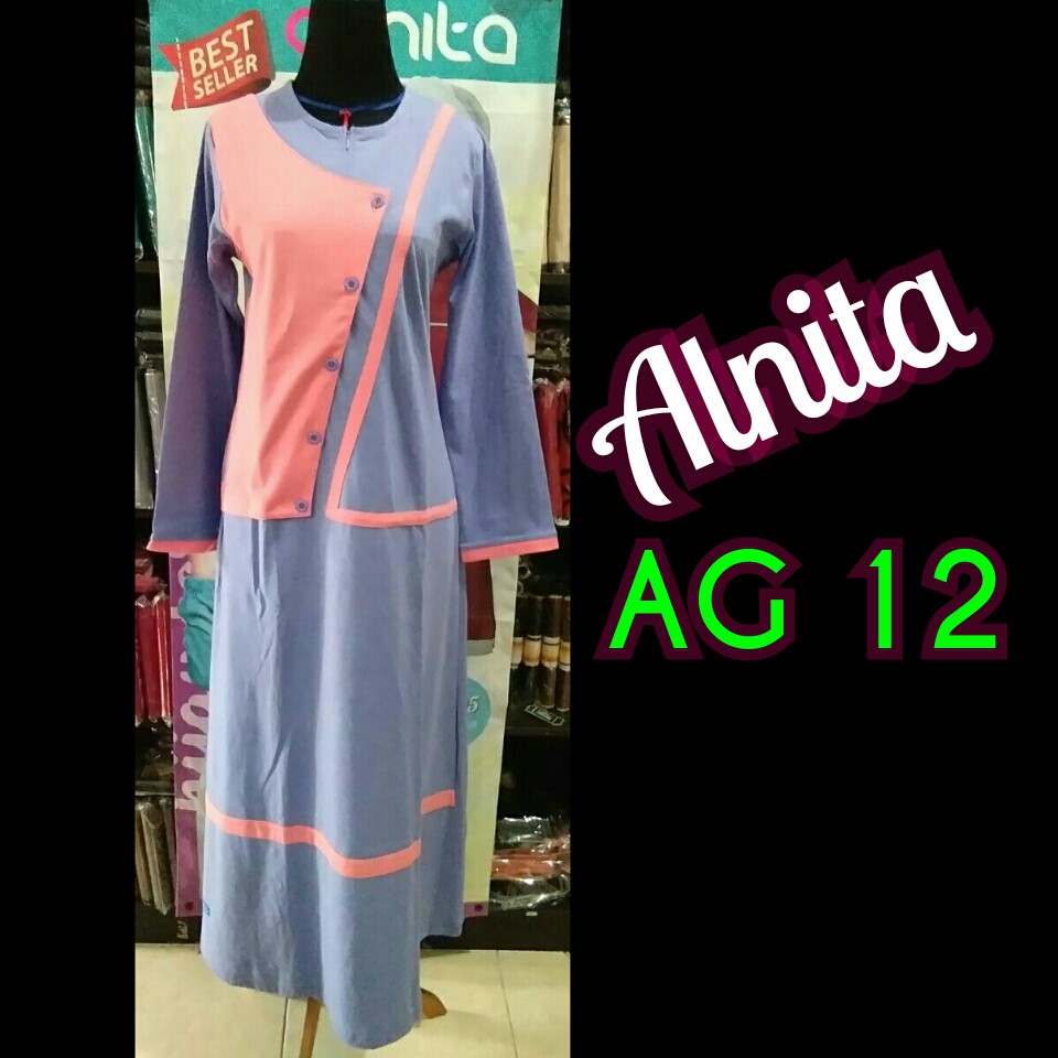Jual Baju Gamis Merk Alnita / Grosir Baju Gamis Syari / Gamis Syar'i Alnita / Promo Baju Muslim