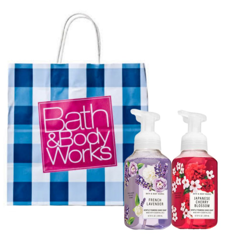 BBW FRENCH LAVENDER RASPBERRY TANGERINE JAPANESE CHERRY BLOSSOM WARM VANILLA SUGAR GIFT SET PAKET BATH &amp; BODY WORKS