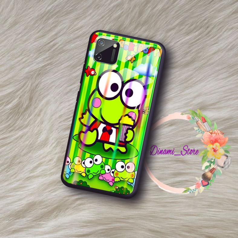 back case glass aurora Keroppi samsung Samsung J2prime G530prime A01 CORE A20 A30 A20s A50 DST297