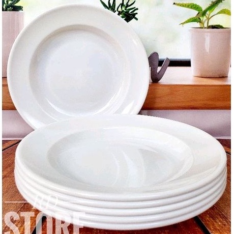 PROMO 6.PCS PIRING MAKAN MELAMINE POLOS ELEGAN