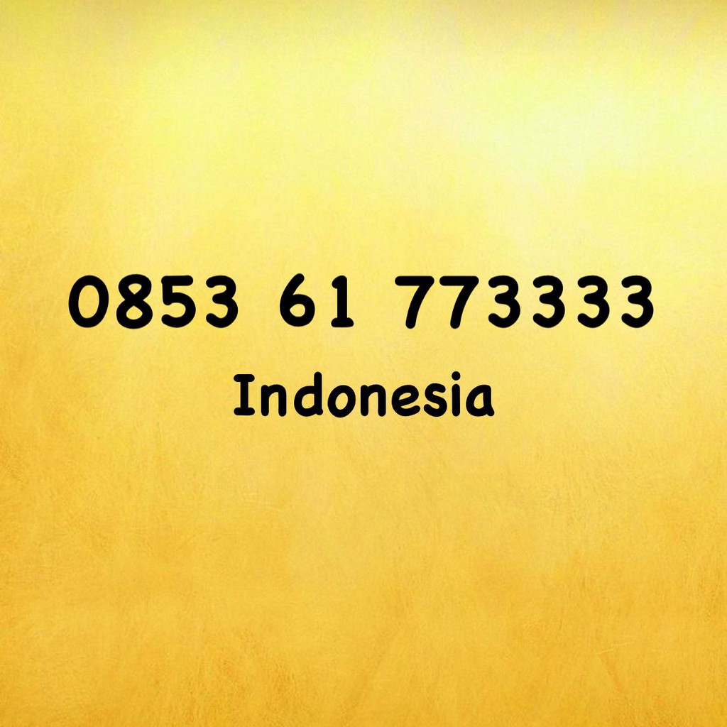 Nomor Cantik Kartu AS Triple AA - 0853 61 773333 - 0853 6177 3333
