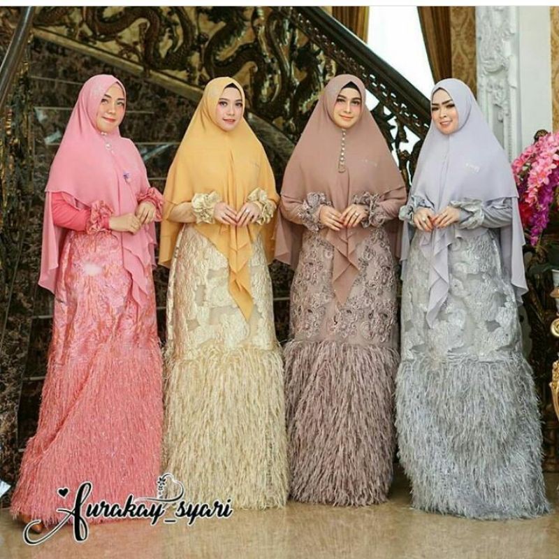 Aisyah Syari By Aurakay Syari (Original) 1 paket 3 pcs