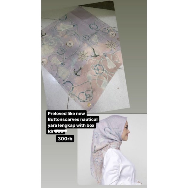 preloved buttonscarves nautical yara