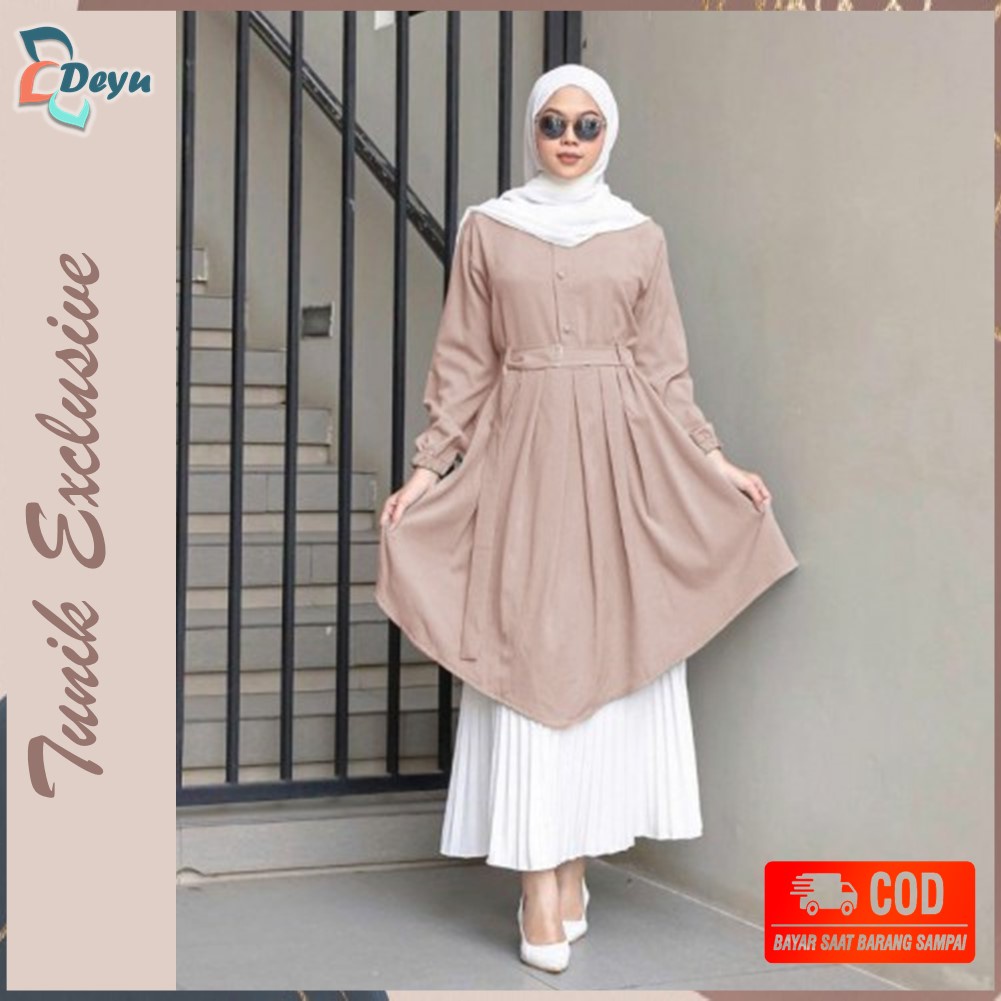 Tunik Amanda - Tunik Terbaru 2021- Tunik Kekinian-Tunik Wanita Murah- Tunik Remaja- Tunik polos