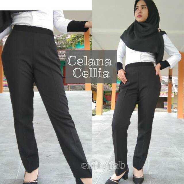 Celana Kerja Katun Wanita Cellia Big Size 4L,  5L,  6L,