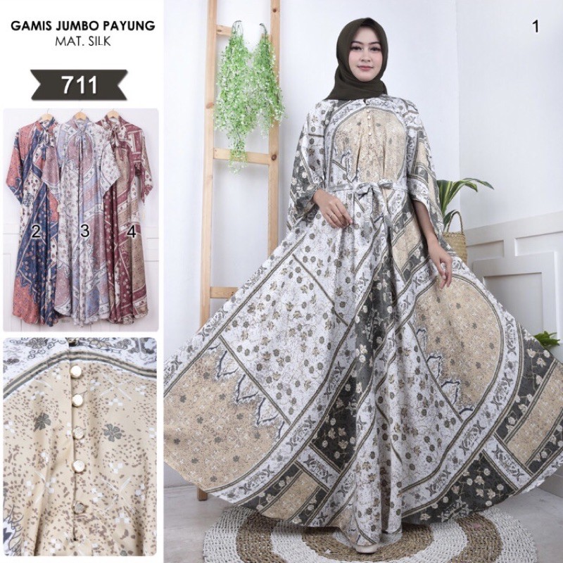 GAMIS LUNA MAYA BAHAN DIOR SILK MAXMARA DINGIN LEMBUT
