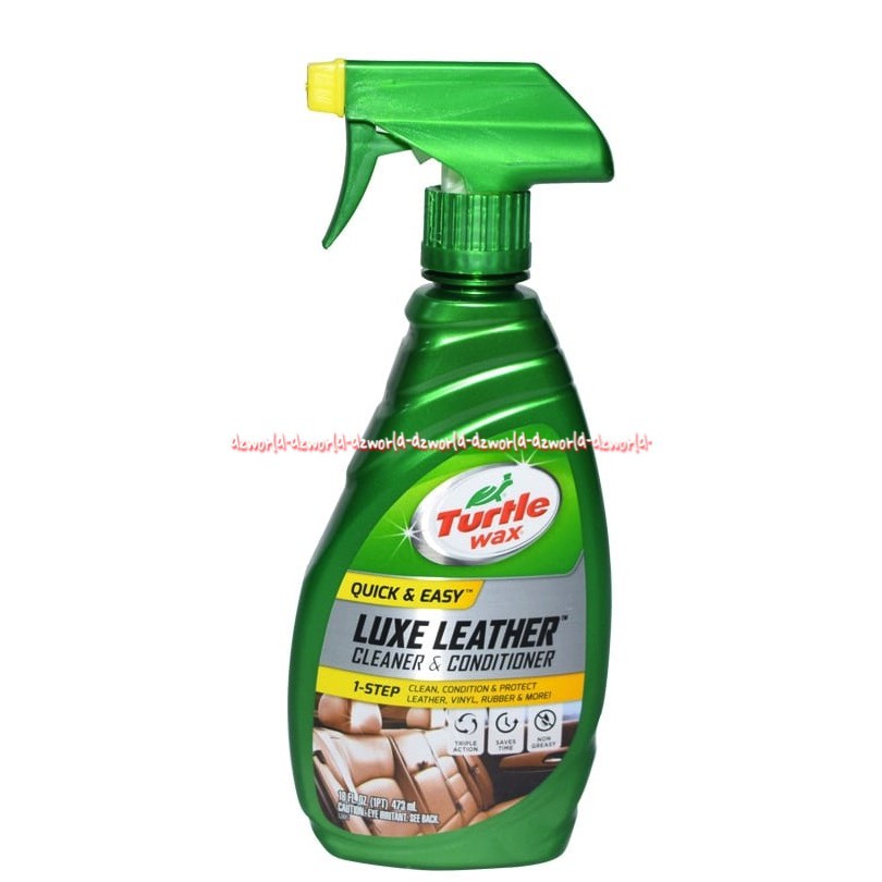 Turtle Wax Luxe Leather 473ml membersihkan bahan kulit yang kotor dan juga kusam