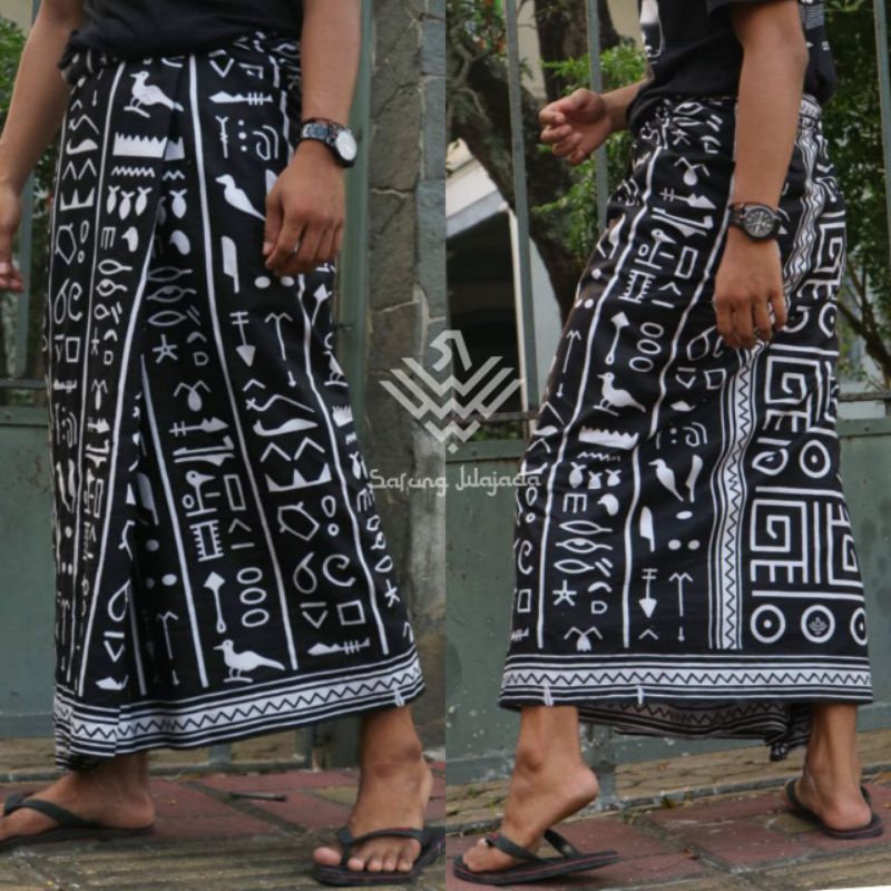 SARUNG PRIA TERBARU MOTIF TEROMPAH SHOLAT DEWASA SARUNG MOTIF BALIMUN SARWON-Mesir