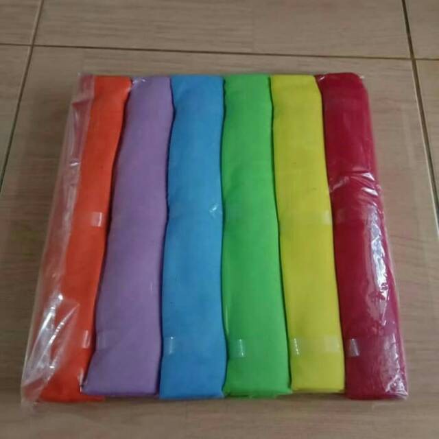 Bedong bayi Felicia Rainbow Motif polos warna muda dan tua (6pcs)