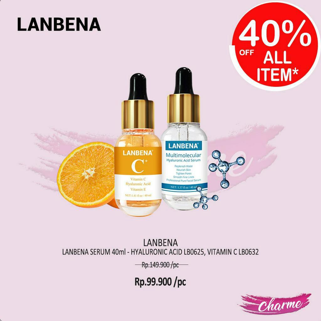 (READY &amp; ORI) LANBENA Hyaluronic Acid / Vitamin C Serum 40ml LB0625 LB0632